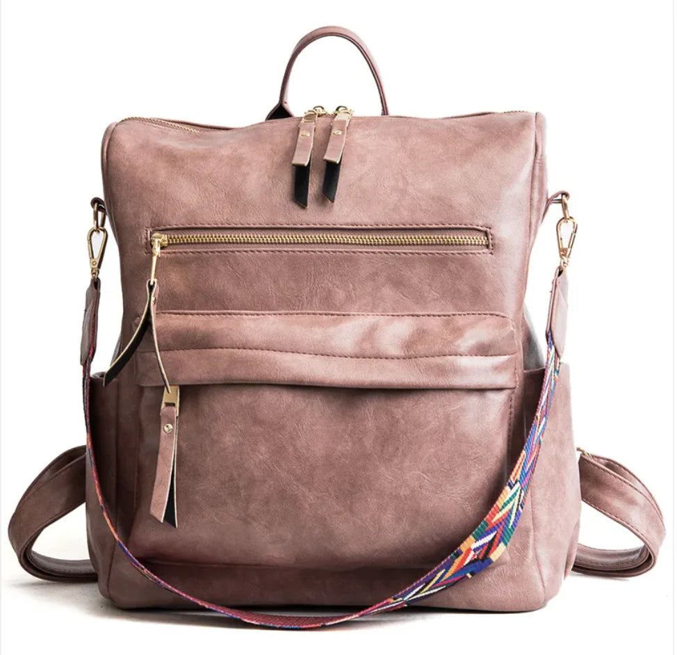 Vintage Soft Leather Backpack